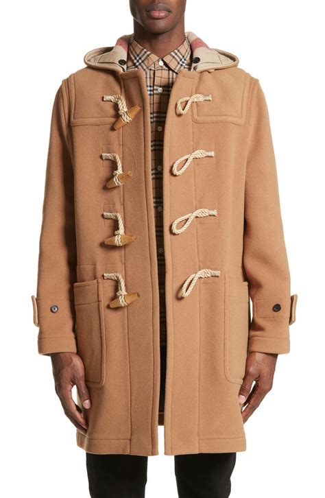 wool blend duffle coat burberry nordstrom|burberry cashmere cape coat.